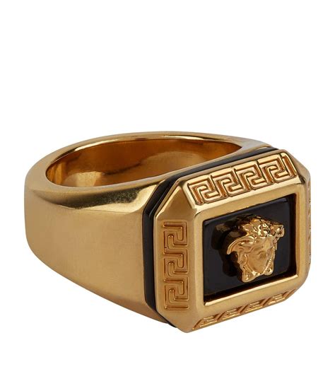 mens versace pinky ring|Versace gold ring for men.